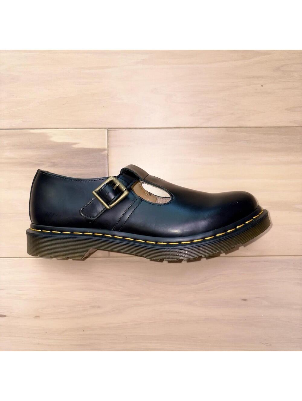 Dr Martens Polley Mary Jane Shoes Women’s US 10 UK 8 Black Leather T Bar
